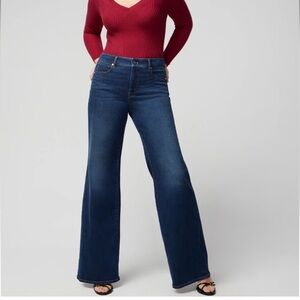 White House Black Market Dark Blue Flare Jeans